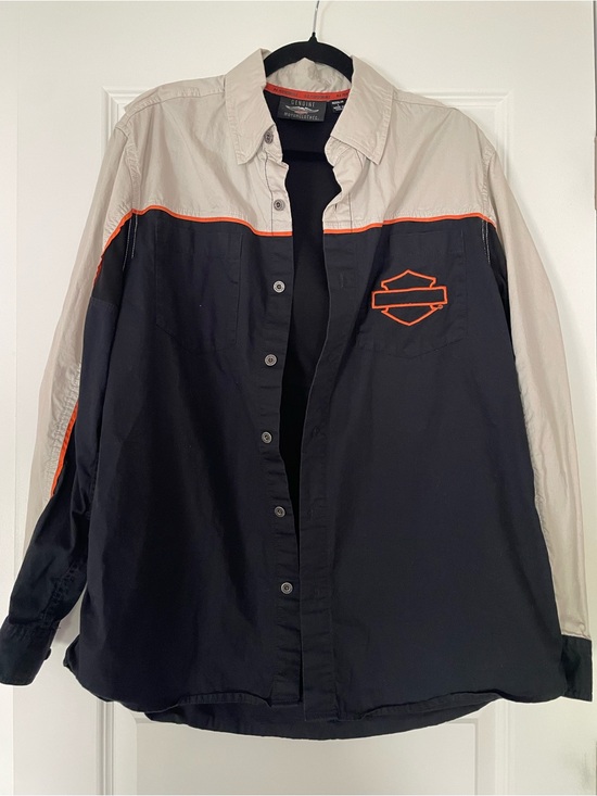 Harley-Davidson Other - Harley-Davidson MEN'S H-D TECH VENTED SOLID Button-Up Shirt Jacket, large
